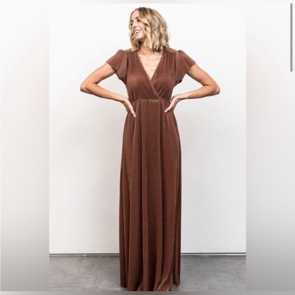 Baltic Born Athena Maxi Dress in Bronze